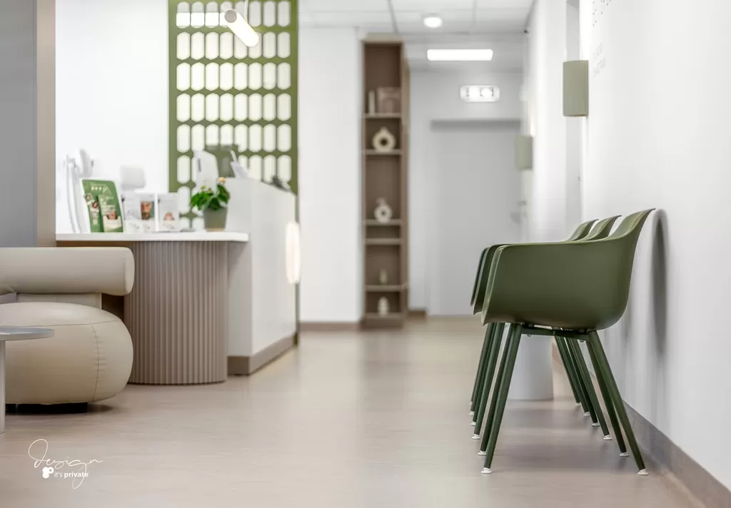 Clean and well-lit dental treatment room